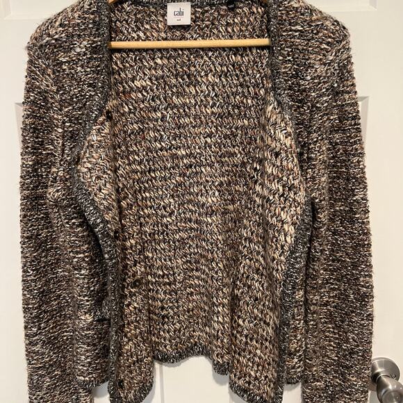 CAbi Ritz Knit Tweed Double Breasted Blazer Jacket Sweater Size M Career Button - Picture 4 of 13